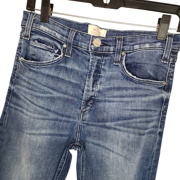 McGuire Womens Jeans, Hi-Rise Button Fly Raw Hem Stretch Skinny Ankle Jeans, 29 - Picture 6 of 11